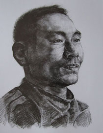 2012年北京服装学院素描人物头像优秀卷1