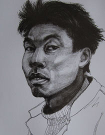 2012年北京服装学院素描人物头像优秀卷3