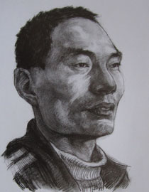 2012年北京服装学院素描人物头像优秀卷4