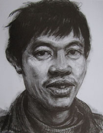 2012年北京服装学院素描人物头像优秀卷9