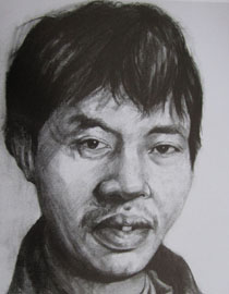 2012年北京服装学院素描人物头像优秀卷11