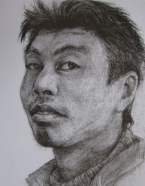 2012年北京服装学院素描人物头像优秀卷19