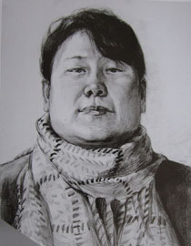 2012年北京服装学院素描人物头像优秀卷23
