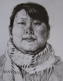 2012年北京服装学院素描人物头像优秀卷25