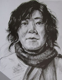2012年北京服装学院素描人物头像优秀卷26