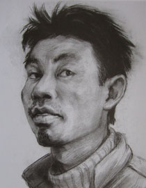 2012年北京服装学院素描人物头像优秀卷30