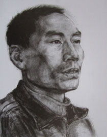 2012年北京服装学院素描人物头像优秀卷40