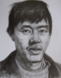 2012年北京服装学院素描人物头像优秀卷41