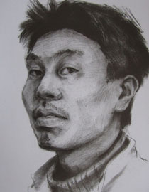 2012年北京服装学院素描人物头像优秀卷45