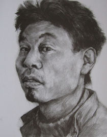 2012年北京服装学院素描人物头像优秀卷46