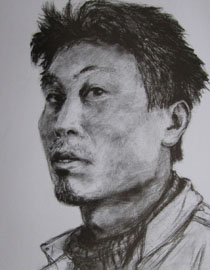 2012年北京服装学院素描人物头像优秀卷47