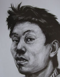 2012年北京服装学院素描人物头像优秀卷51