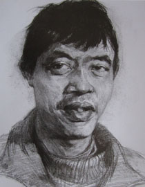 2012年北京服装学院素描人物头像优秀卷53