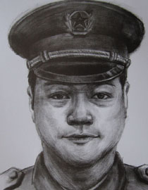 2012年北京服装学院素描人物头像中等卷5