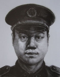 2012年北京服装学院素描人物头像中等卷8