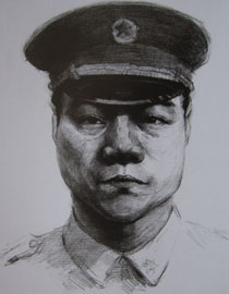 2012年北京服装学院素描人物头像中等卷10