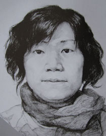2012年北京服装学院素描人物头像中等卷15