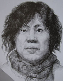 2012年北京服装学院素描人物头像中等卷20