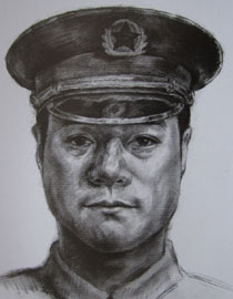 2012年北京服装学院素描人物头像中等卷28