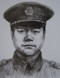 2012年北京服装学院素描人物头像中等卷34