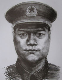 2012年北京服装学院素描人物头像中等卷37