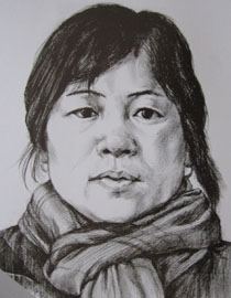 2012年北京服装学院素描人物头像中等卷41