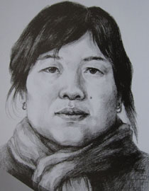 2012年北京服装学院素描人物头像中等卷42