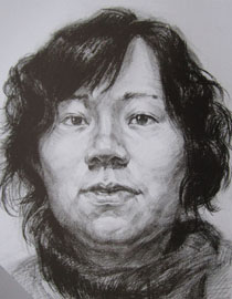 2012年北京服装学院素描人物头像中等卷45