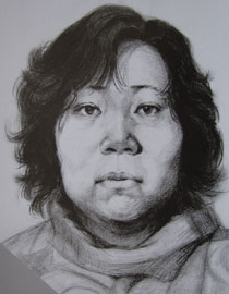 2012年北京服装学院素描人物头像中等卷46