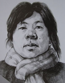 2012年北京服装学院素描人物头像中等卷48