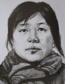 2012年北京服装学院素描人物头像中等卷49