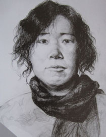 2012年北京服装学院素描人物头像优秀卷61