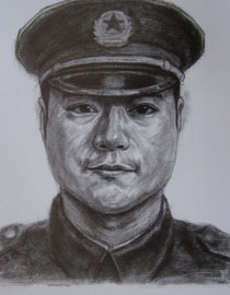 2012年北京服装学院素描人物头像中等卷3
