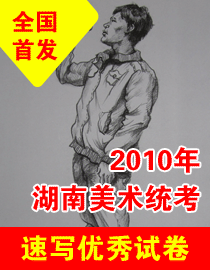 2010年湖南美术统考速写优秀试卷