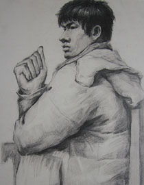 2010年湖南美术统考素描优秀试卷（2）