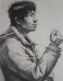 2010年湖南美术统考素描优秀试卷（6）