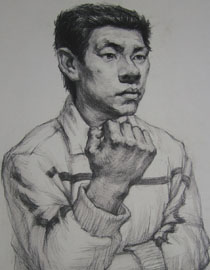 2010年湖南美术统考素描优秀试卷（7）