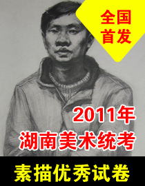 2011年湖南美术统考素描优秀试卷