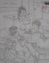 2013年四川美术学院速写优秀试卷（6）