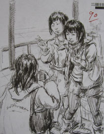 2013年四川美术学院速写优秀试卷（30）