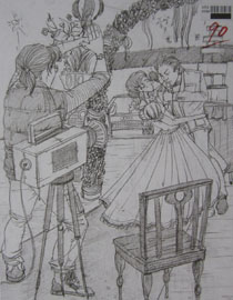 2013年四川美术学院速写优秀试卷（58）