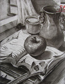 2013年四川美术学院设计素描优秀试卷（4）