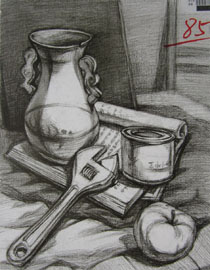 2013年四川美术学院设计素描优秀试卷（12）