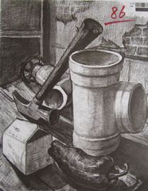 2013年四川美术学院设计素描优秀试卷（35）