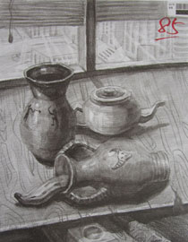 2013年四川美术学院设计素描优秀试卷（40）