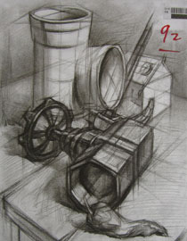 2013年四川美术学院设计素描优秀试卷（43）
