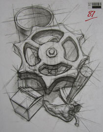 2013年四川美术学院设计素描优秀试卷（47）