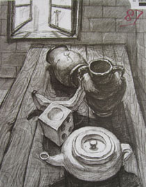 2013年四川美术学院设计素描优秀试卷（51）