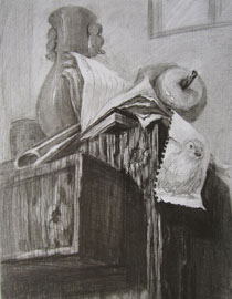 2013年四川美术学院设计素描优秀试卷（33）