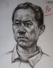 2015年四川美术学院造型素描头像高分卷2